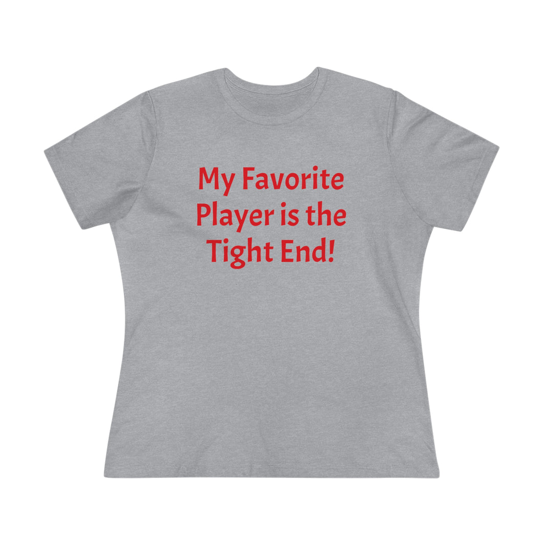 Tight End with Number - Women's Short Sleeve T-Shirt